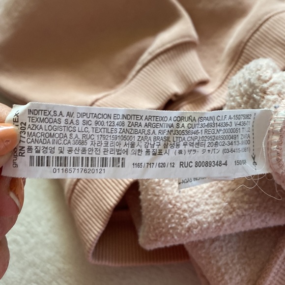 Beautiful top for kids in light pink - Picture 3 of 3